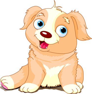 Funny Puppy clipart