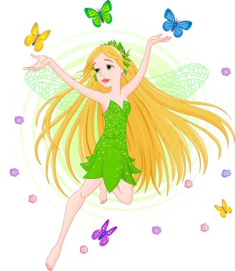 Spring fairy clipart