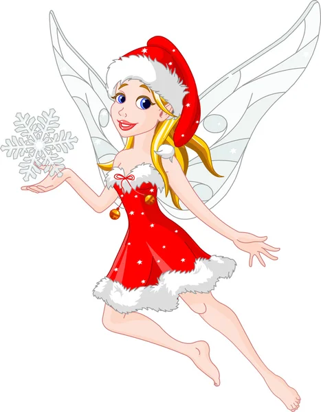 Christmas fairy — Stock Vector