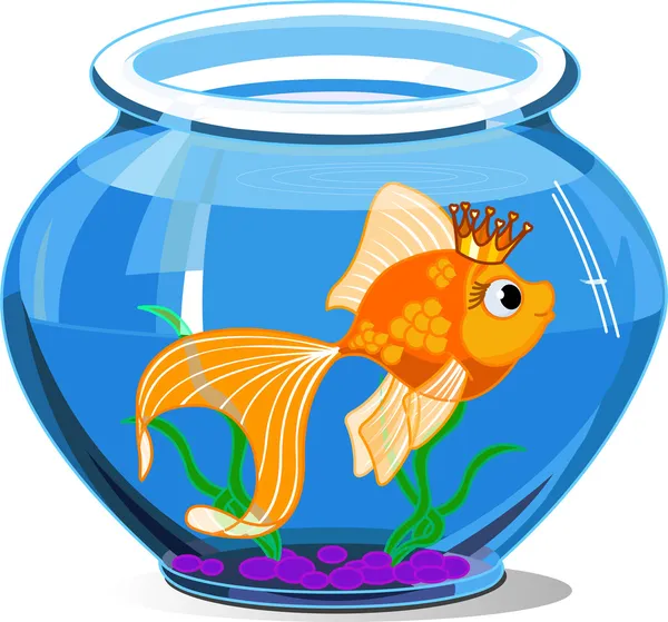 Χρυσό ψάρι — Διανυσματικό Αρχείο