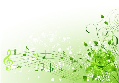 Spring song background clipart