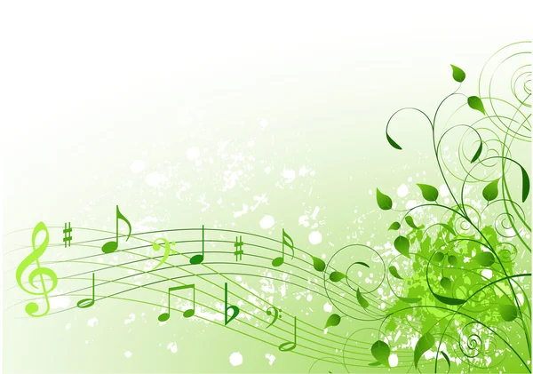 Spring song background — Stock Vector