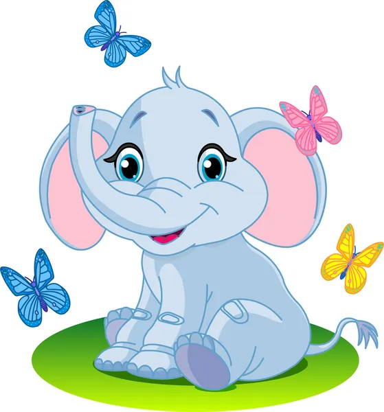 Bayi gajah Stok Ilustrasi 