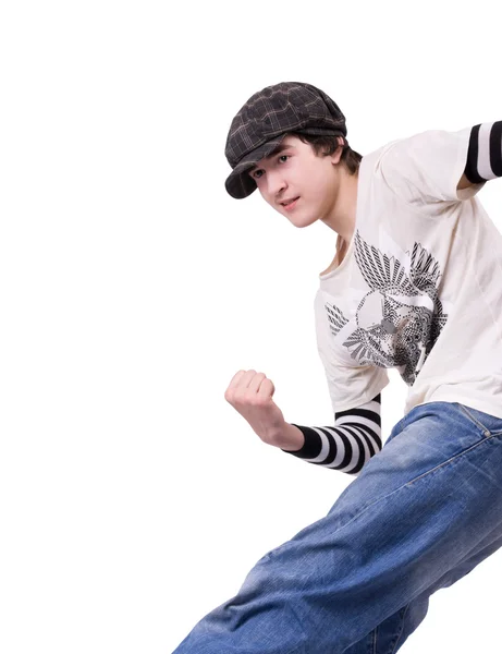 Teenager uzamčení nebo hip-hopová tanečnice — Stock fotografie