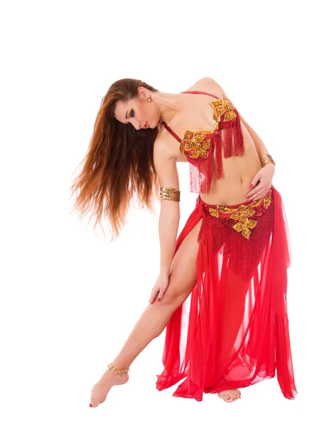 Vacker flicka dansare av magdans — Stockfoto