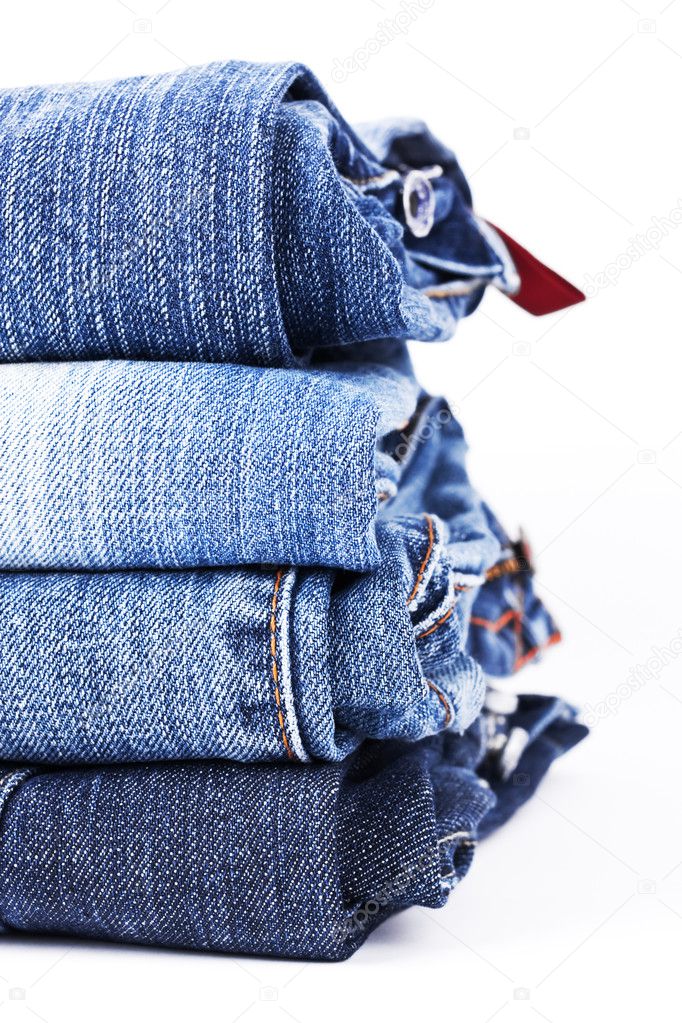 Stack of Blue Jeans