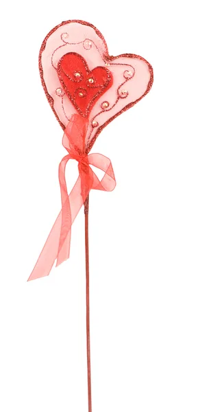 Červené srdce pro Valentýna — Stock fotografie