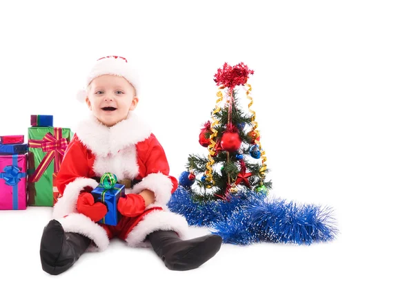 Beautiful toddler Santa — Stock Photo, Image