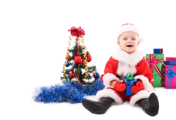 Güzel bebek Noel Baba — Stok fotoğraf