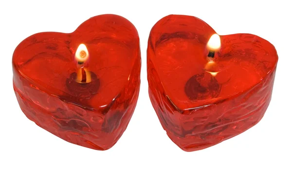 stock image Candles hearts