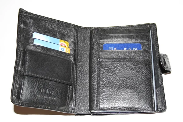 Porte-monnaie avec cartes de crédit — Photo