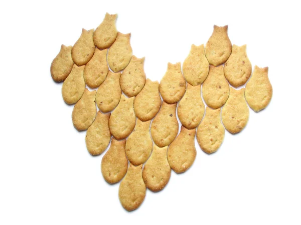 Crackers hart — Stockfoto