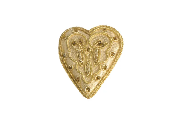 Gold heart — Stock Photo, Image