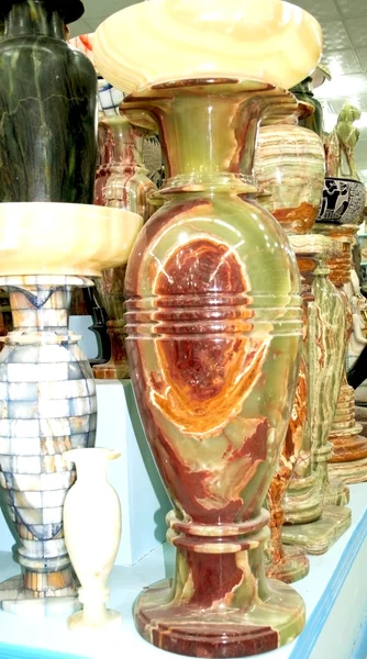 Vasen aus Onyx-Stein — Stockfoto