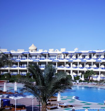 Resort Hotel on the Red Sea clipart