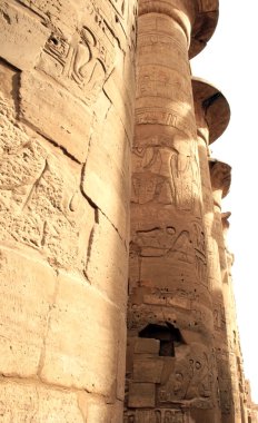 Columns in Karnak temple clipart