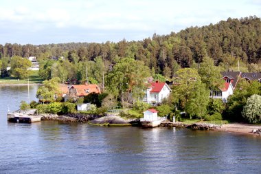 Landscape on Stockholm archipelago clipart