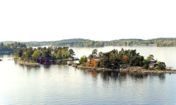Dva ostrovy na Stockholmské souostroví — Stock fotografie