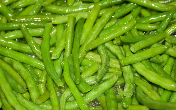 Green bean in olijfolie — Stockfoto