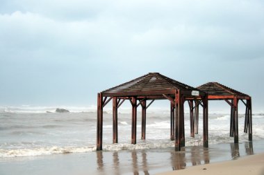 Beach of Mediterranean sea clipart