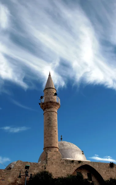Античная мечеть в старом Акко — стоковое фото
