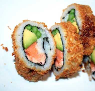 Fried sushi clipart