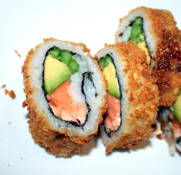 Gebakken sushi — Stockfoto