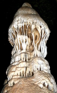 Big stalactite in Sorek cave clipart