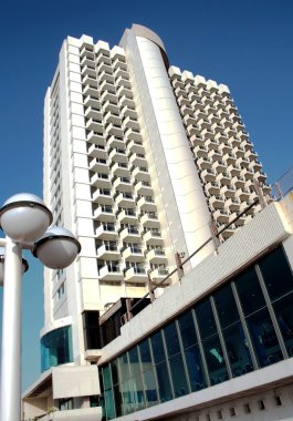 Modern hotel in Tel-Aviv clipart