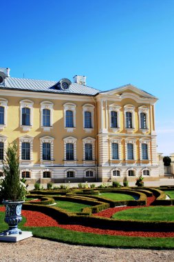 Rundale Palace and beautiful garden clipart