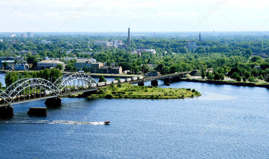 Panorama view of Riga