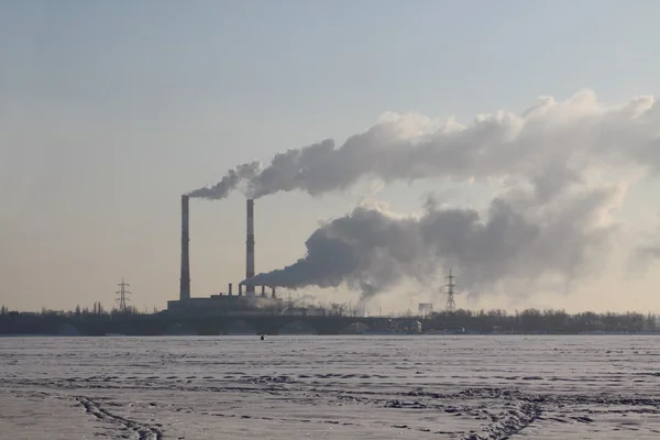 stock image Working thermal power station