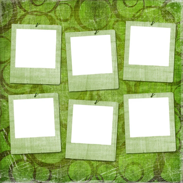 Sechs Grunge-Dias aus alten Papieren auf der — Stockfoto