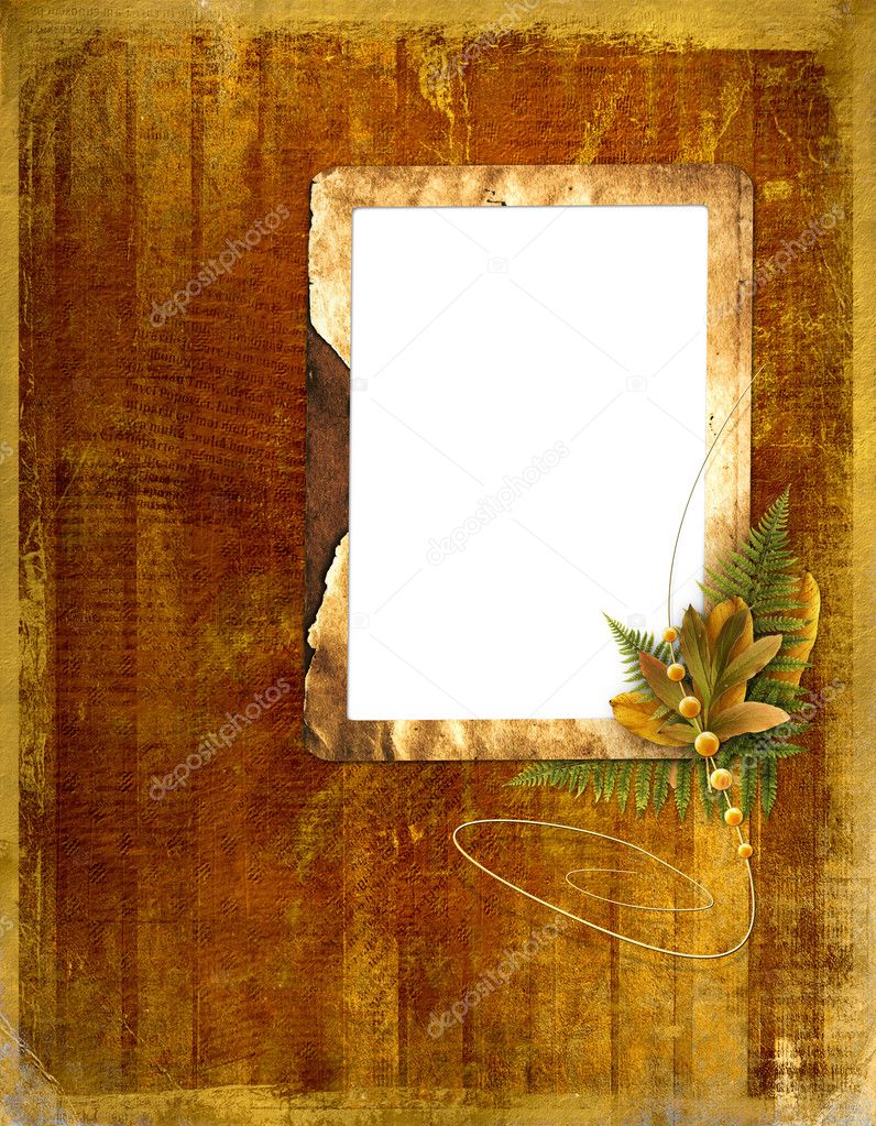 Framework for a photo or invitations wit