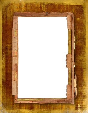 Old frame for photo or invitations attac clipart