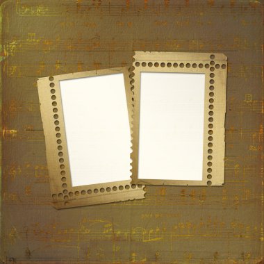 Grunge frame for anniversary or congratu clipart