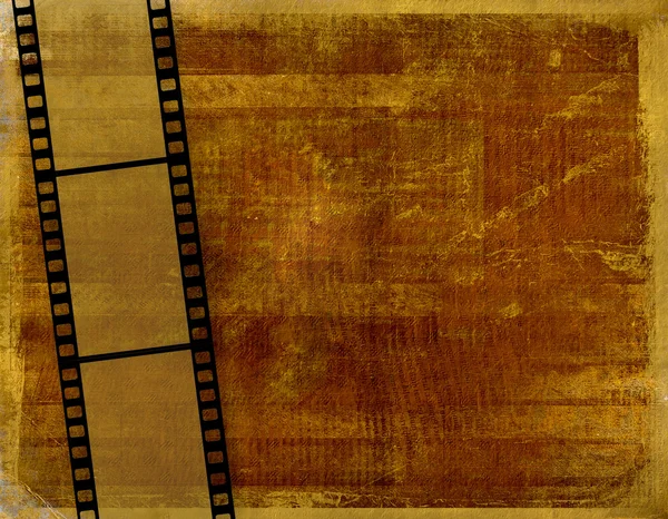 Oud papier in grunge stijl met filmstrip — Stockfoto