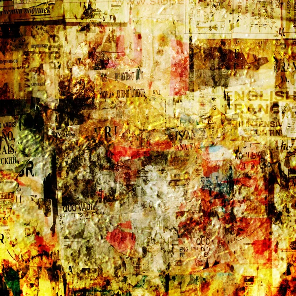 Grunge fundo abstrato com velho rasgado — Fotografia de Stock
