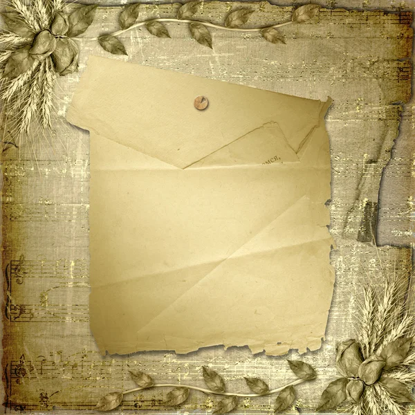 Grunge χαρτί σε scrapbooking στυλ με — Φωτογραφία Αρχείου