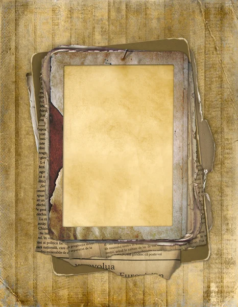 Стара гранжева рамка на абстрактному фоні — стокове фото