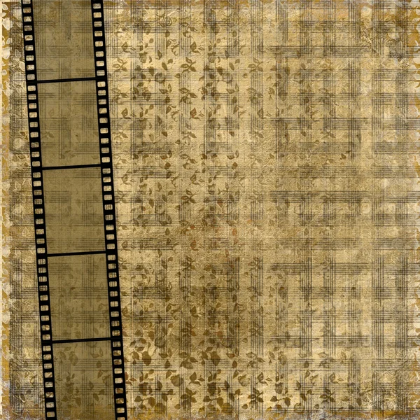Starý papír s starověké ornament a filmu — Stock fotografie