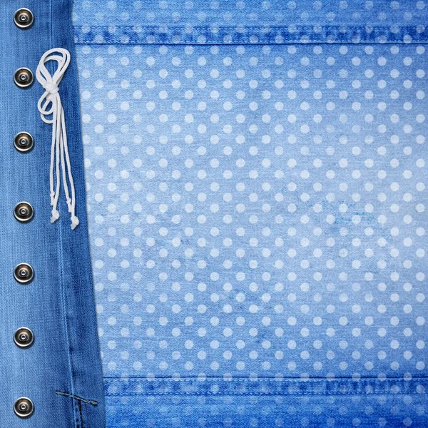 Abstraktní pozadí modré džíny s rive — Stock fotografie