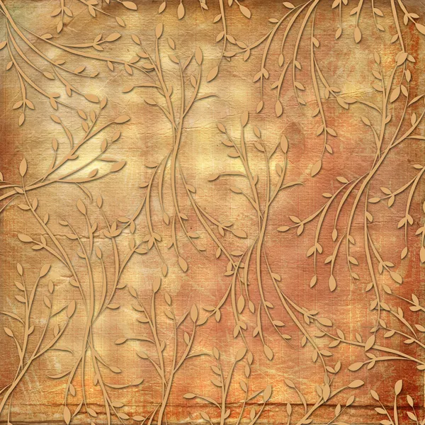 Grunge antika arka plan eski flor ile — Stok fotoğraf