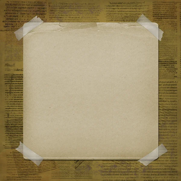 Eski kağıt duyuru için asılı — Stok fotoğraf