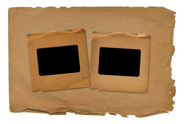 Старі папери і два гранжевих слайди з sp — стокове фото