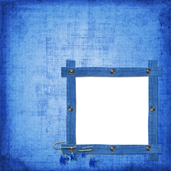 Abstrakte blaue Jeans Hintergrund mit Rive — Stockfoto