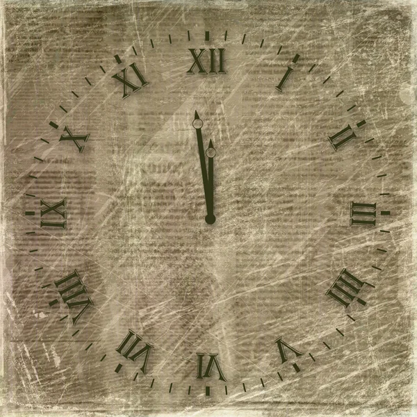 Relógio antigo rosto no backg abstrato — Fotografia de Stock