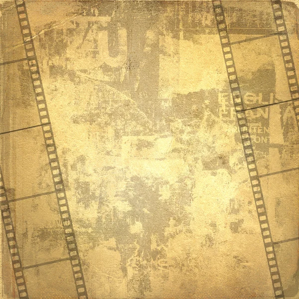 旧框架和 grunge 电影胶片上 g — 图库照片