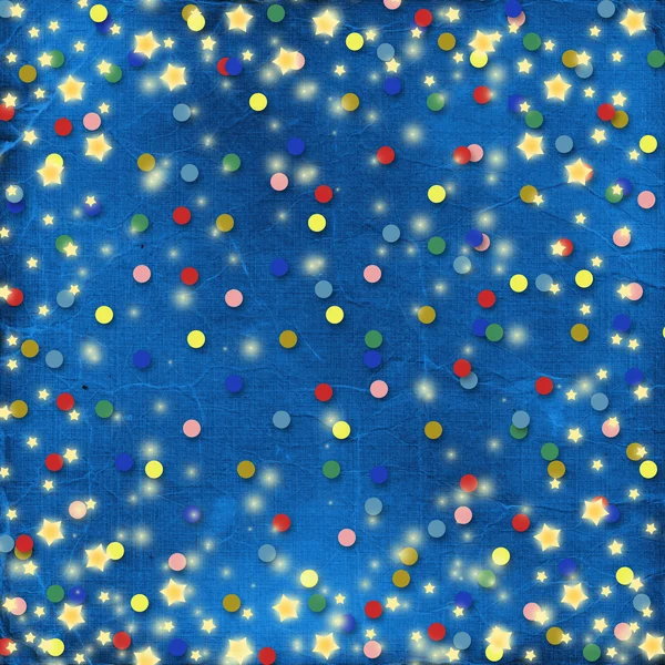 Fond bleu joyeux avec multicolore — Photo