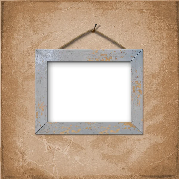 Houten frame voor afbeelding of foto — Stockfoto